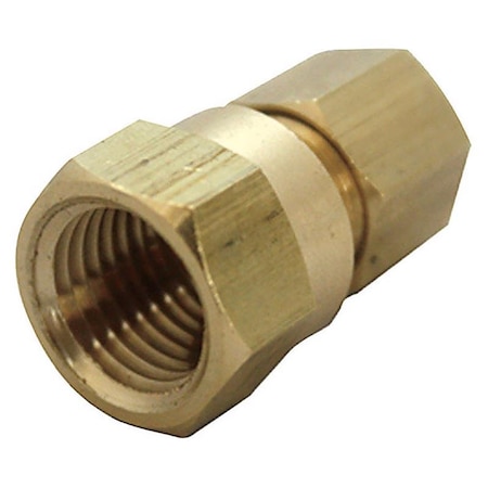 Homeplus+ ATC 1/4 in. Compression in. X 1/8 in. D FPT Brass Coupling 6JC120110701032